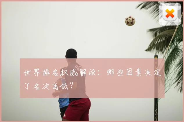 世界排名权威解读:哪些因素决定了名次高低?