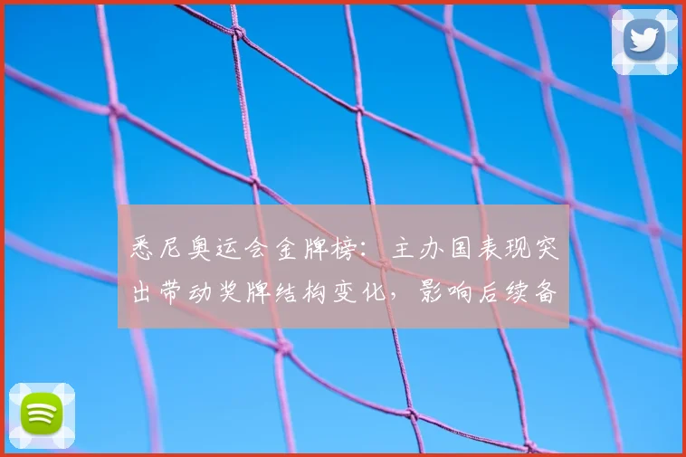 悉尼奥运会金牌榜:主办国表现突出带动奖牌结构变化,影响后续备战策略