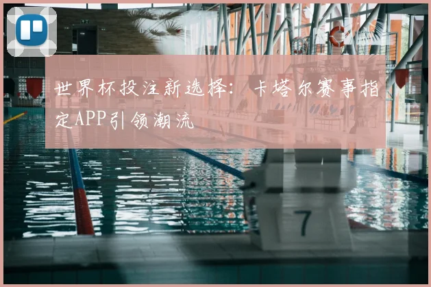 世界杯投注新选择:卡塔尔赛事指定APP引领潮流